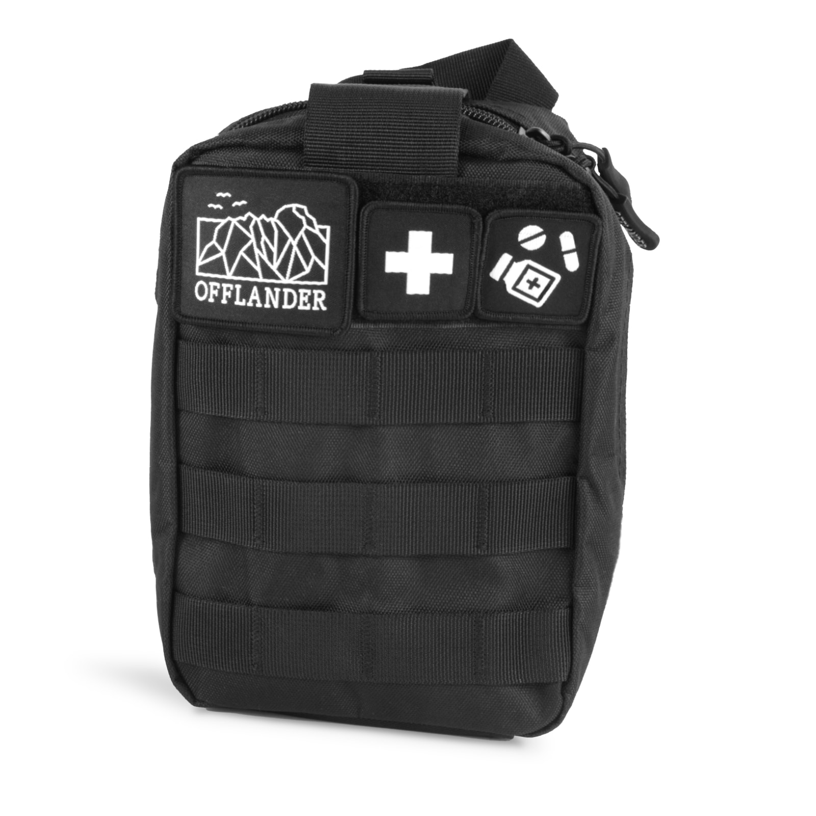 OFFLANDER TACTICAL POUCH MOLLE WITH VELCRO BLACK FIRST AID KIT