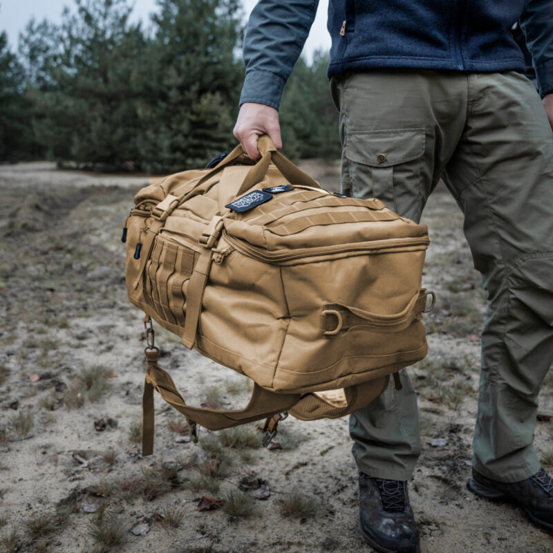 OFFLANDER TORBA PODRÓŻNA PLECAK 3W1 OFFROAD 54L KHAKI - obrazek 6