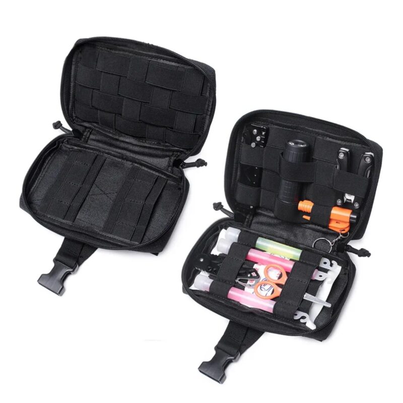 OFFLANDER SASZETKA TAKTYCZNA MOLLE Z RZEPEM NA POWERBANK I KABLE KHAKI - obrazek 10