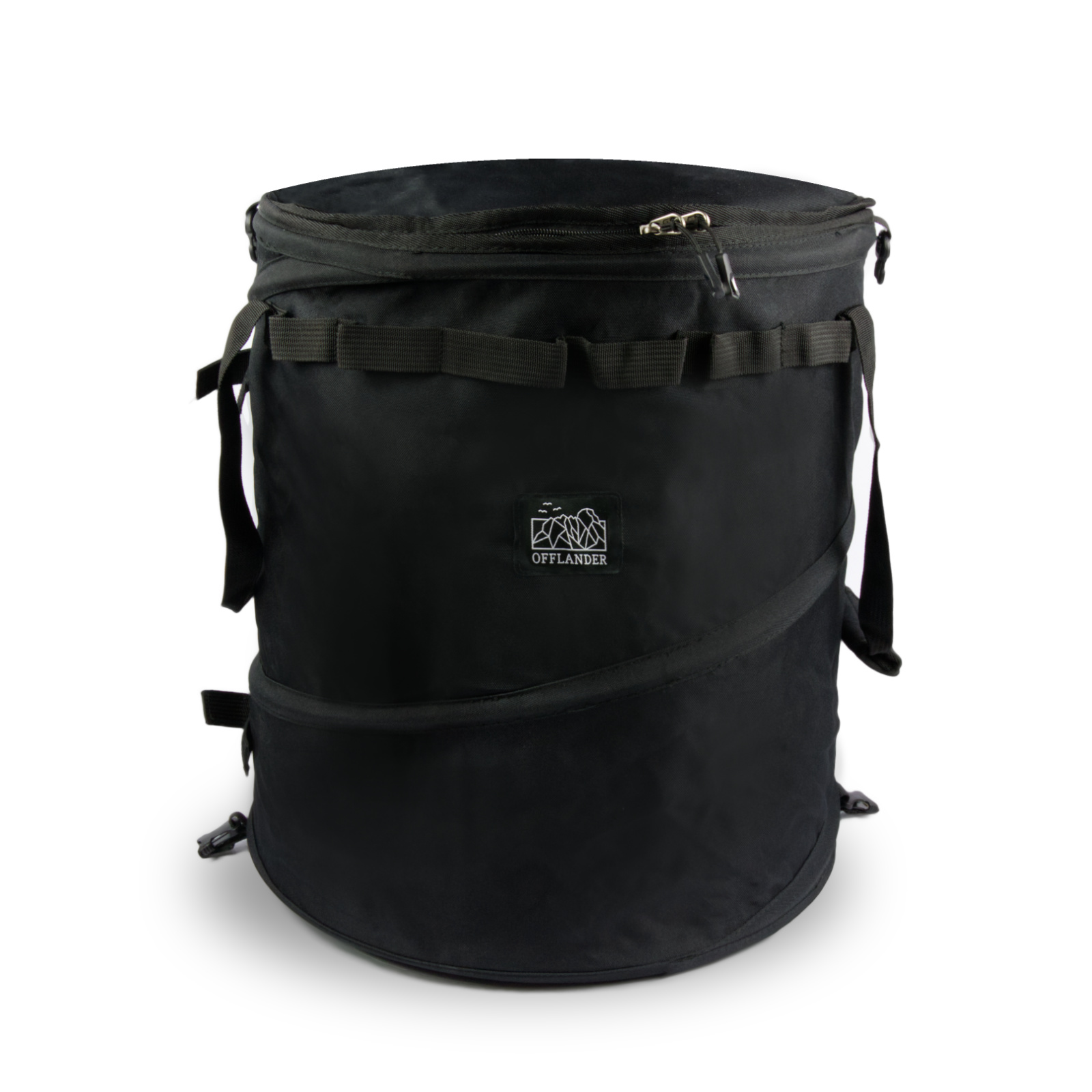OFFLANDER CAMPING BASKET CYLINDRICAL BLACK