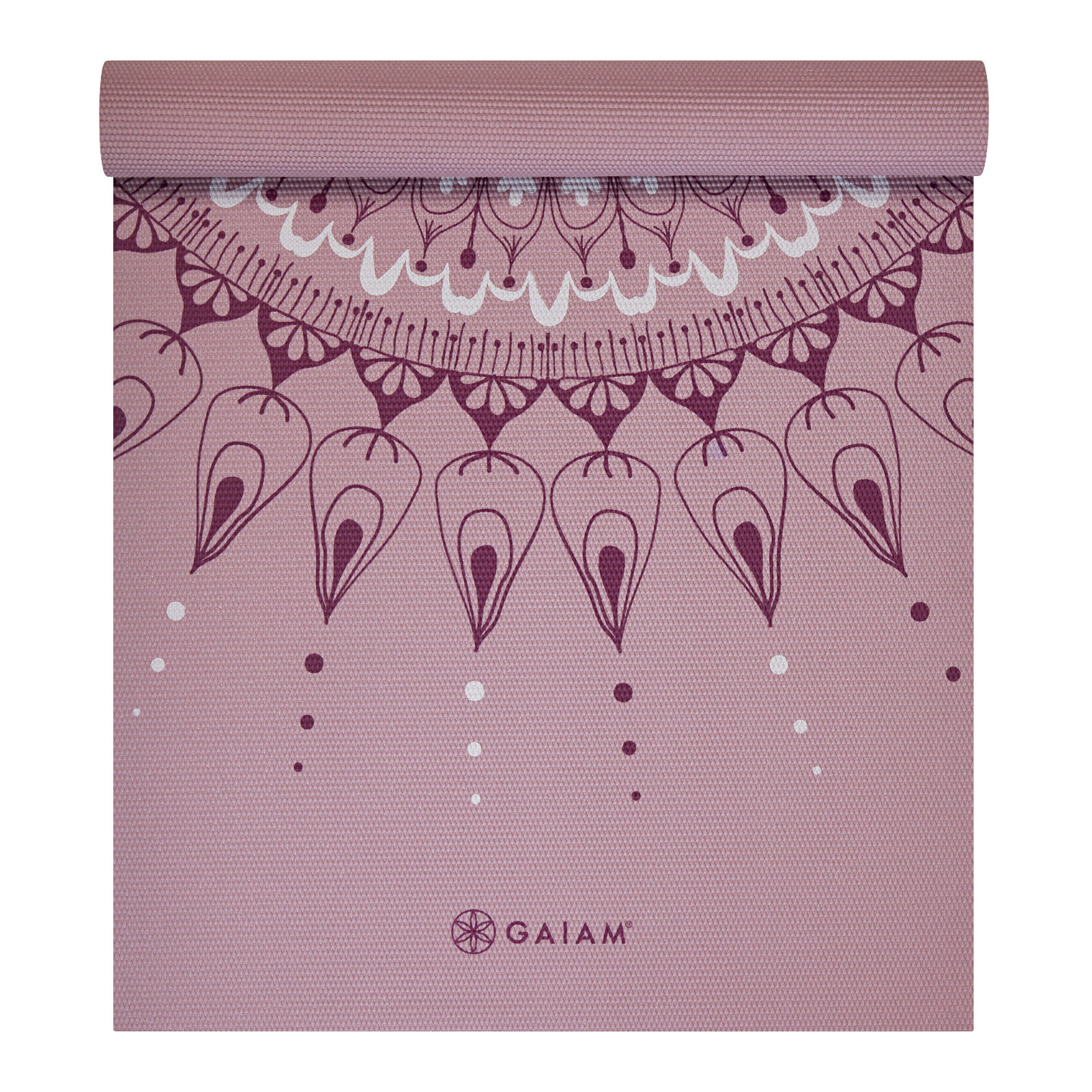 GAIAM YOGA MAT HERE & NOW DUSTY ROSE 4MM 65272