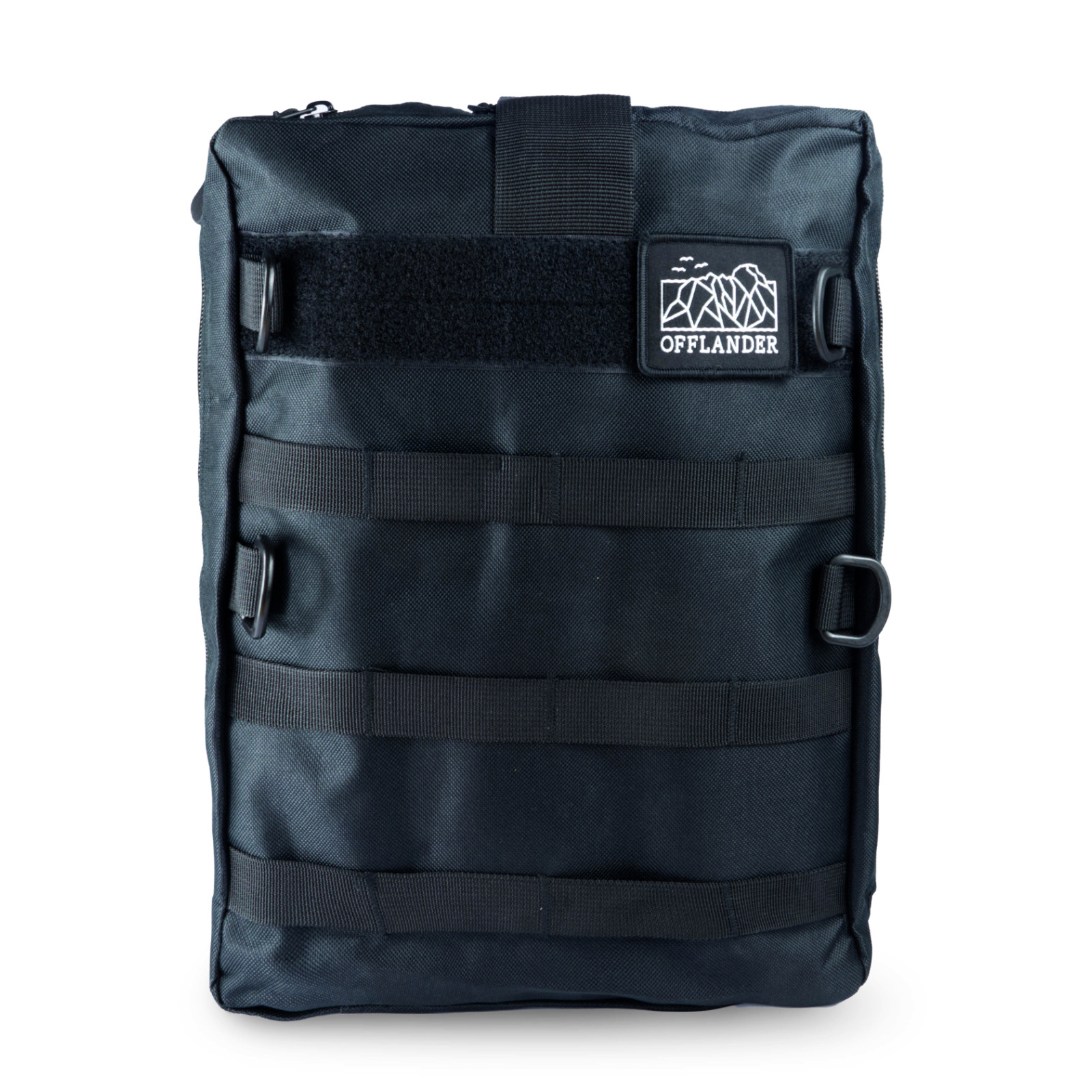 OFFLANDER MOLLE TACTICAL BAG WITH VELCRO, LARGE BLACK