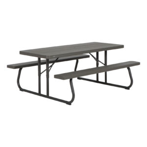 Lifetime set garden table and two benches (bronze) 183 cm 60112