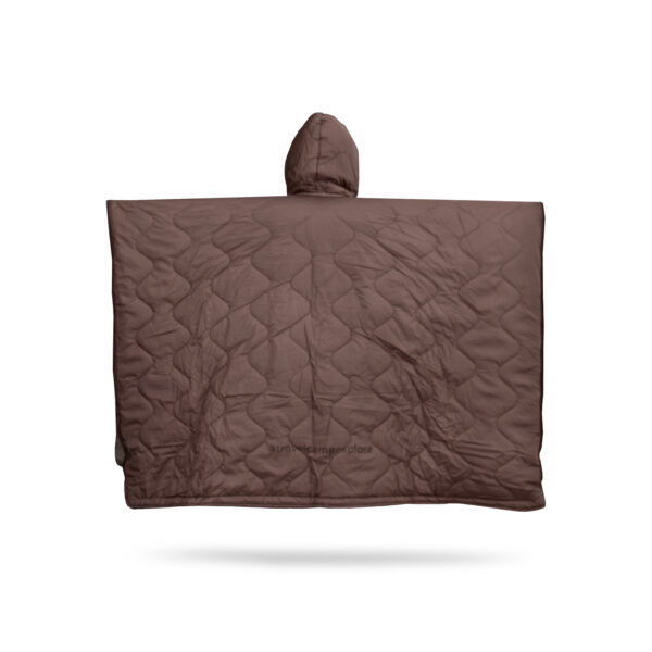 OFFLANDER PONCZO KEMPINGOWE OCIEPLANE WODOODPORNE ZIELONO-BRĄZOWE - obrazek 9