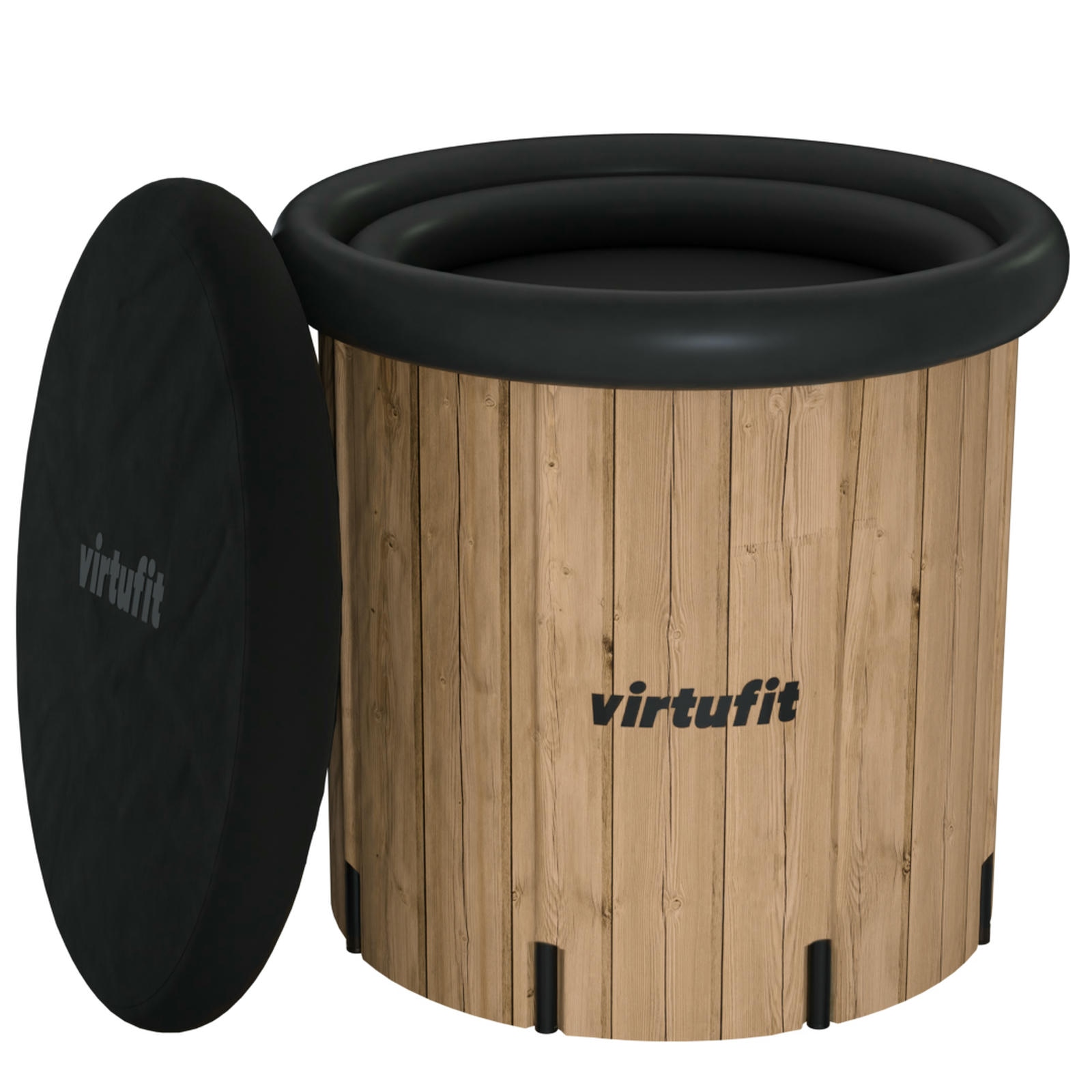 VIRTUFIT WANNA LODOWA XXL  375 LITRÓW WOOD LOOK Z AKCESORIAMI